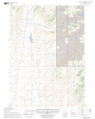 US Forest Service - Topo Cottonwood Creek, WY FSTopo Legacy digital map