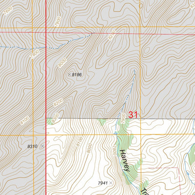 US Forest Service - Topo Cottonwood Creek, WY FSTopo Legacy digital map