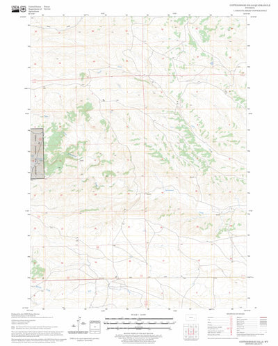 US Forest Service - Topo Cottonwood Falls, WY FSTopo Legacy digital map