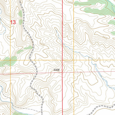 US Forest Service - Topo Cottonwood Falls, WY FSTopo Legacy digital map