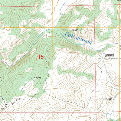 US Forest Service - Topo Cottonwood Falls, WY FSTopo Legacy digital map