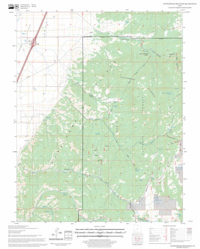 US Forest Service - Topo Cottonwood Mountain, UT FSTopo Legacy digital map