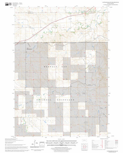 US Forest Service - Topo Cottonwood NE, SD FSTopo Legacy digital map