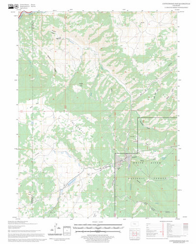 US Forest Service - Topo Cottonwood Pass, CO FSTopo Legacy digital map