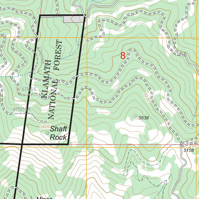 US Forest Service - Topo Cottonwood Peak, CA FSTopo Legacy digital map