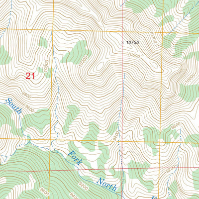 US Forest Service - Topo Cottonwood Peak, WY FSTopo Legacy digital map