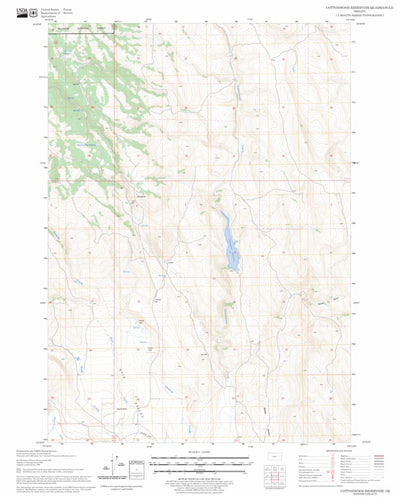 US Forest Service - Topo Cottonwood Reservoir, OR FSTopo Legacy digital map