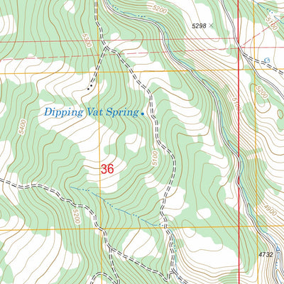 US Forest Service - Topo Cottonwood Reservoir, OR FSTopo Legacy digital map