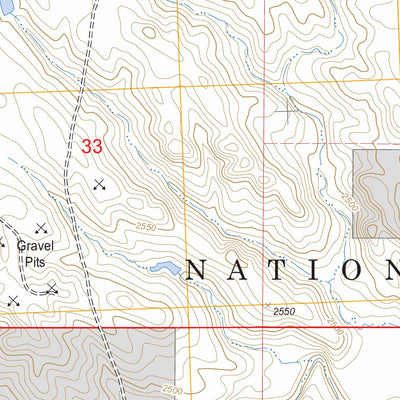 US Forest Service - Topo Cottonwood, SD FSTopo Legacy digital map