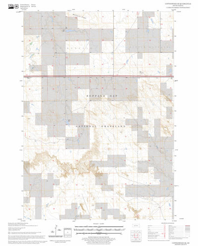 US Forest Service - Topo Cottonwood SE, SD FSTopo Legacy digital map