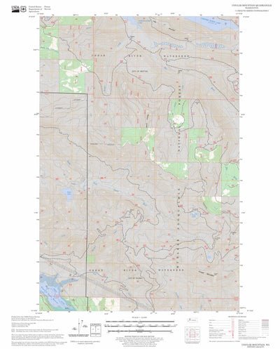 US Forest Service - Topo Cougar Mountain, WA FSTopo Legacy digital map