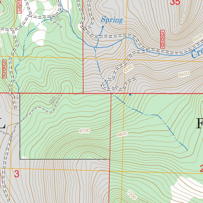 US Forest Service - Topo Cougar Peak, OR FSTopo Legacy digital map