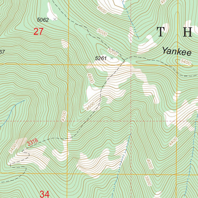 US Forest Service - Topo Cougar Reservoir, OR FSTopo Legacy digital map