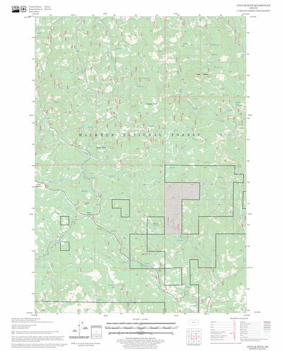 US Forest Service - Topo Cougar Rock, OR FSTopo Legacy digital map