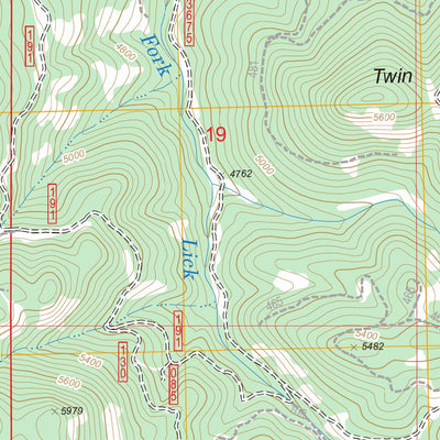 US Forest Service - Topo Cougar Rock, OR FSTopo Legacy digital map