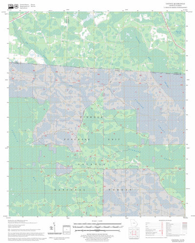 US Forest Service - Topo Council, GA - FL FSTopo Legacy digital map