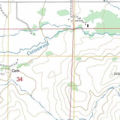 US Forest Service - Topo Council, ID FSTopo Legacy digital map