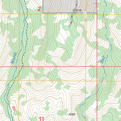 US Forest Service - Topo Council Mountain, ID FSTopo Legacy digital map