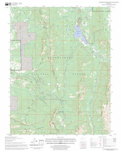 US Forest Service - Topo Courthouse Mountain, CO FSTopo Legacy digital map