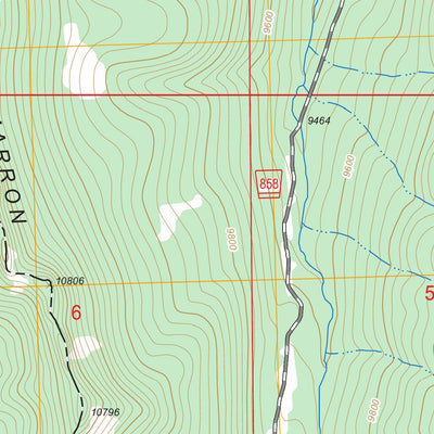US Forest Service - Topo Courthouse Mountain, CO FSTopo Legacy digital map