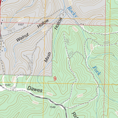 US Forest Service - Topo Courtois, MO FSTopo Legacy digital map