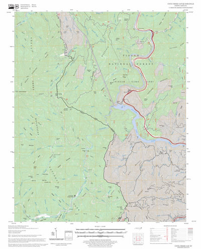 US Forest Service - Topo Cove Creek Gap, NC FSTopo Legacy digital map