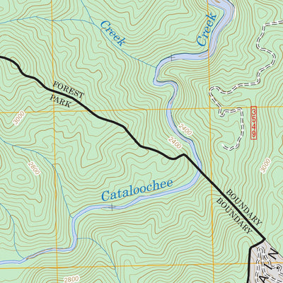 US Forest Service - Topo Cove Creek Gap, NC FSTopo Legacy digital map