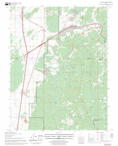US Forest Service - Topo Cove Fort, UT FSTopo Legacy digital map