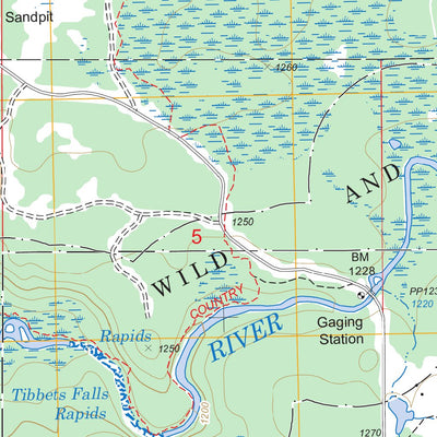 US Forest Service - Topo Covington, MI FSTopo Legacy digital map