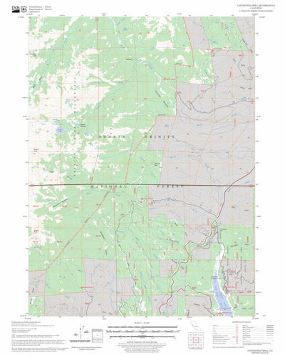 US Forest Service - Topo Covington Mill, CA FSTopo Legacy digital map