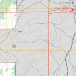 US Forest Service - Topo Cow Creek Mountain, WY FSTopo Legacy digital map