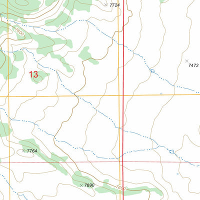 US Forest Service - Topo Cow Creek, UT FSTopo Legacy digital map