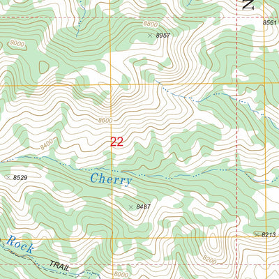 US Forest Service - Topo Cow Creek, UT FSTopo Legacy digital map
