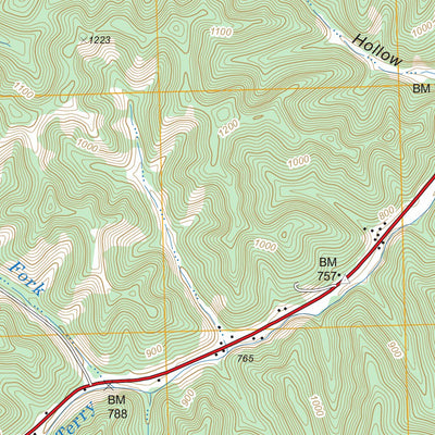 US Forest Service - Topo Cowcreek, KY FSTopo Legacy digital map