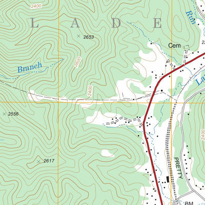 US Forest Service - Topo Cowen, WV FSTopo Legacy digital map