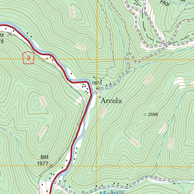 US Forest Service - Topo Cowen, WV FSTopo Legacy digital map