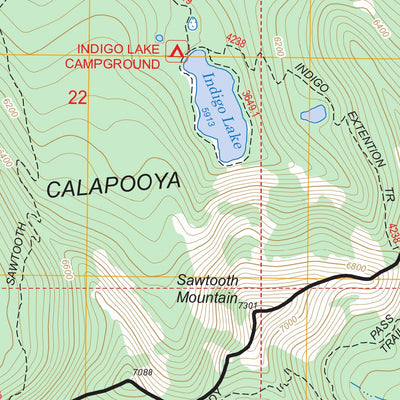 US Forest Service - Topo Cowhorn Mountain, OR FSTopo Legacy digital map
