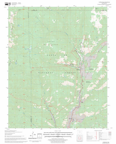 US Forest Service - Topo Cowles, NM FSTopo Legacy digital map