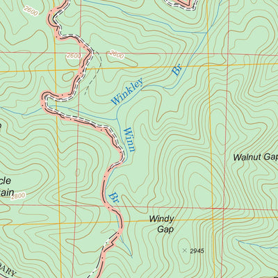 US Forest Service - Topo Cowrock, GA FSTopo Legacy digital map