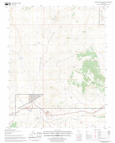 US Forest Service - Topo Cowtrack Mountain, CA FSTopo Legacy digital map