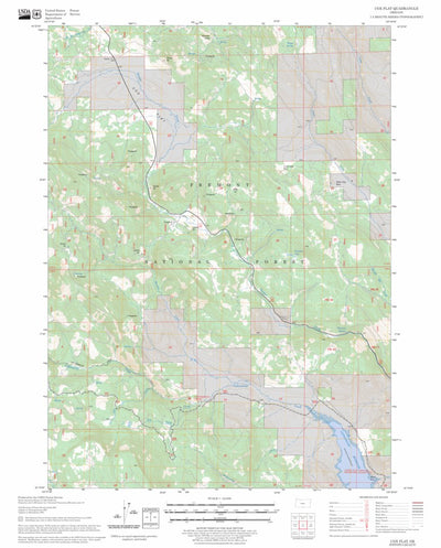 US Forest Service - Topo Cox Flat, OR FSTopo Legacy digital map