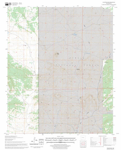 US Forest Service - Topo Cox Peak, NM FSTopo Legacy digital map