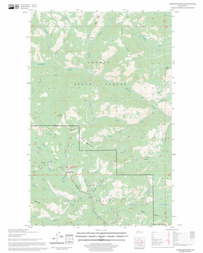 US Forest Service - Topo Coxit Mountain, WA FSTopo Legacy digital map