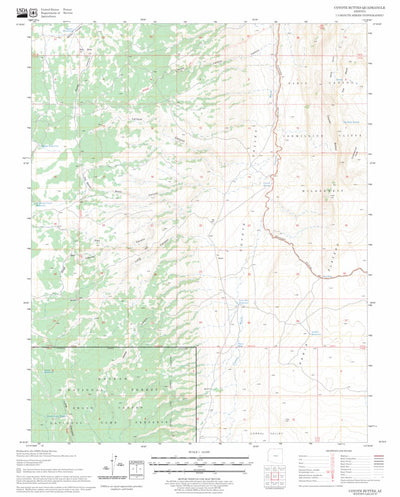 US Forest Service - Topo Coyote Buttes, AZ FSTopo Legacy digital map