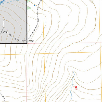 US Forest Service - Topo Coyote Creek, MT FSTopo Legacy digital map