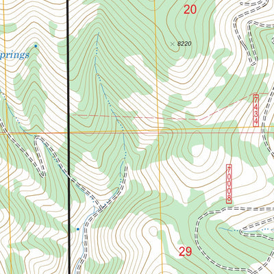 US Forest Service - Topo Coyote Creek, MT FSTopo Legacy digital map