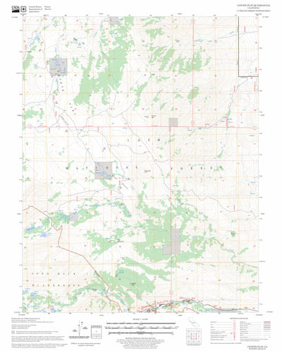 US Forest Service - Topo Coyote Flat, CA FSTopo Legacy digital map