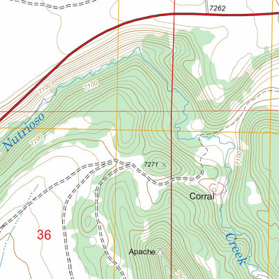 US Forest Service - Topo Coyote Hills, AZ FSTopo Legacy digital map