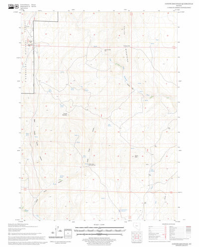 US Forest Service - Topo Coyote Mountain, NV FSTopo Legacy digital map