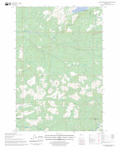 US Forest Service - Topo Coyote Mountain, WA FSTopo Legacy digital map